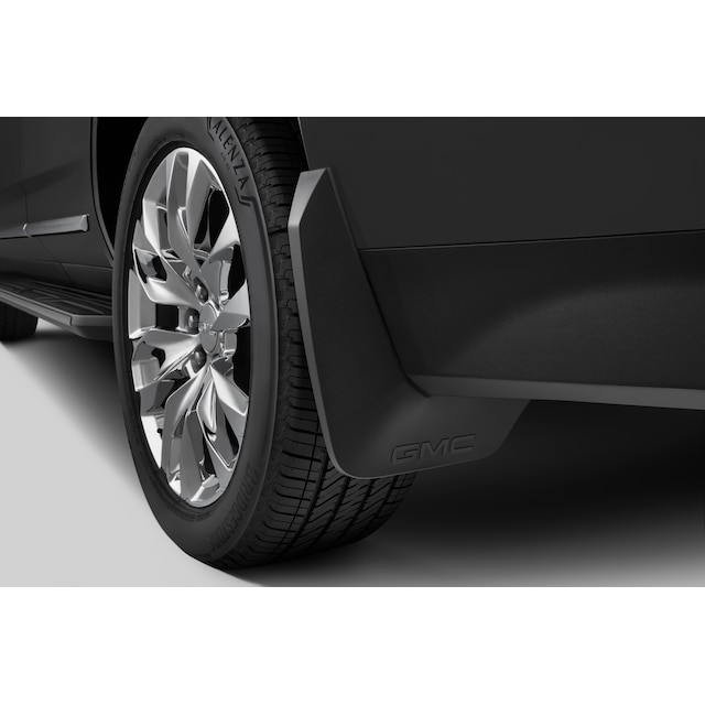 Rear Splash Guards in Black with GMC Logo