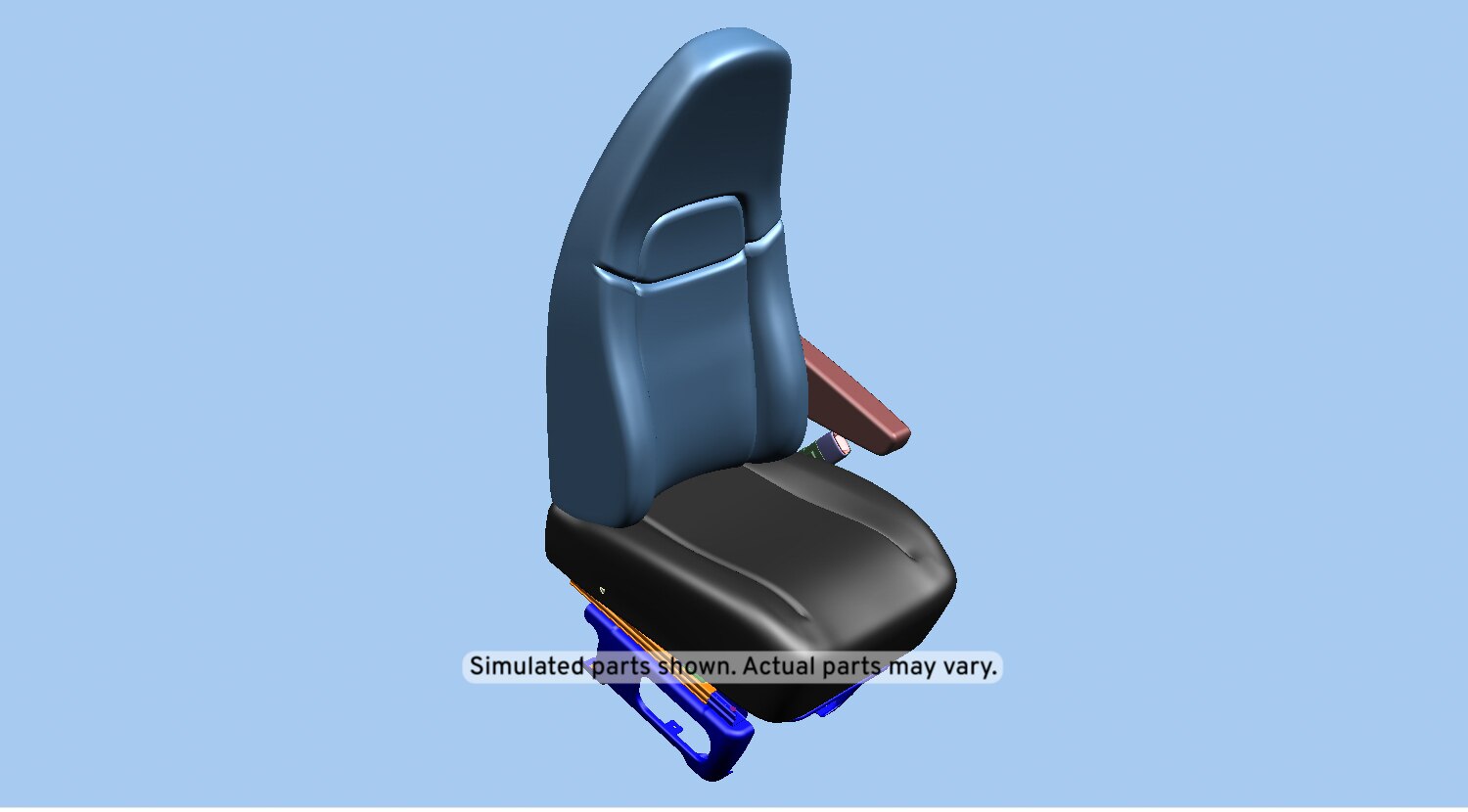 GM Genuine Parts Medium Dark Pewter Passenger Seat