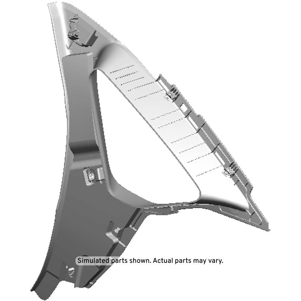 GM Genuine Parts Brownstone Driver Side Quarter Window Trim Finish Panel