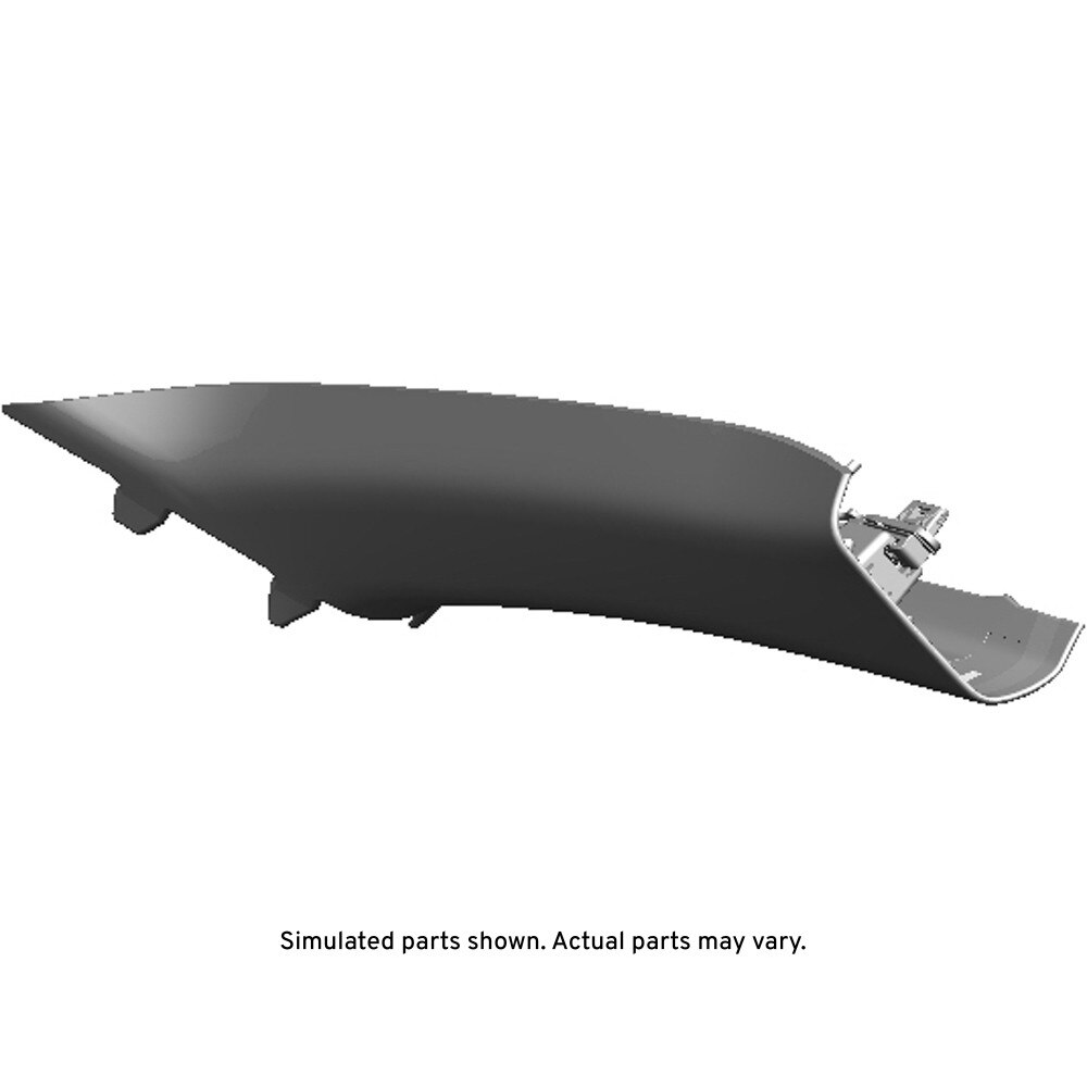GM Genuine Parts Jet Black Passenger Side Windshield Garnish Molding