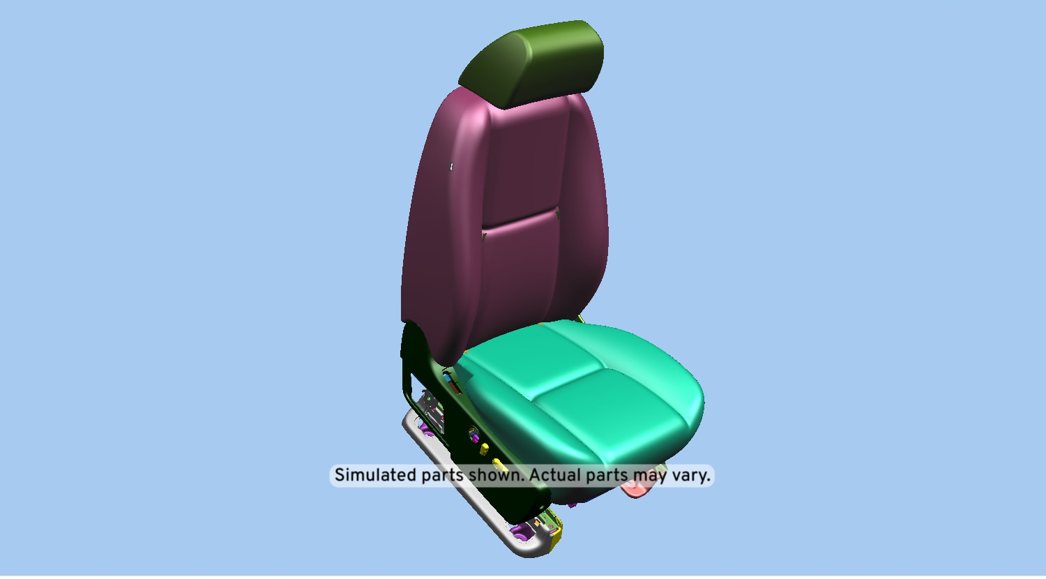 GM Genuine Parts Ebony Passenger Seat