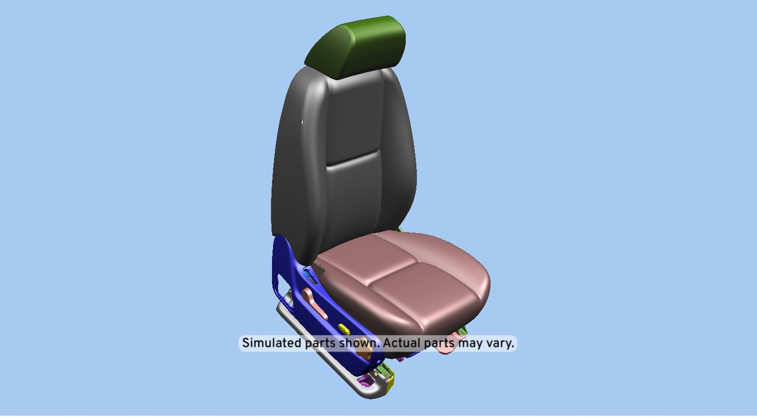 GM Genuine Parts Ebony Passenger Seat