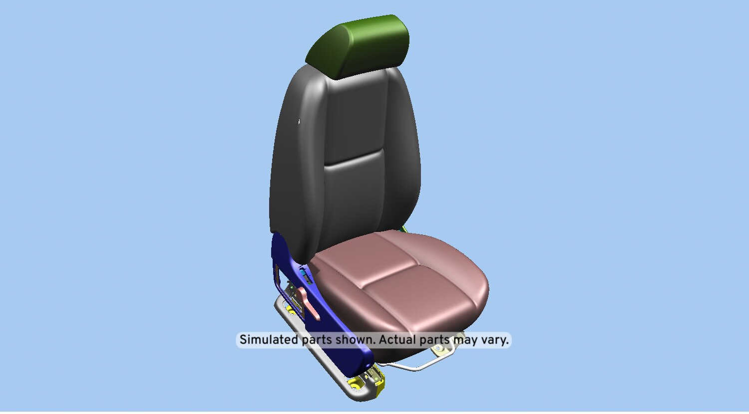 GM Genuine Parts Light Titanium Passenger Seat