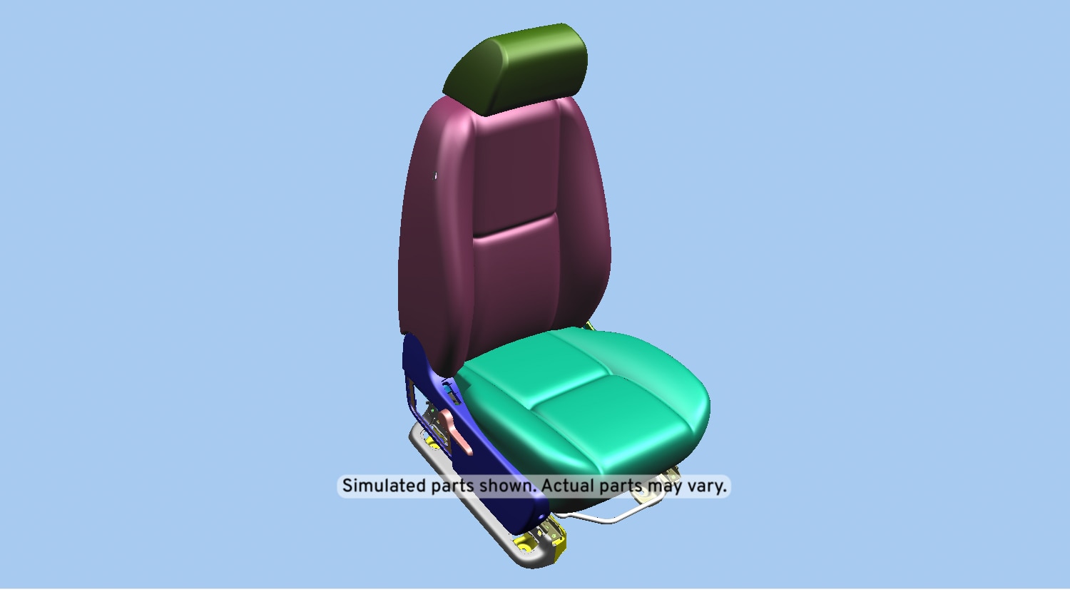GM Genuine Parts Light Titanium Passenger Seat