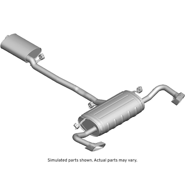 GM Genuine Parts Exhaust Muffler Assembly