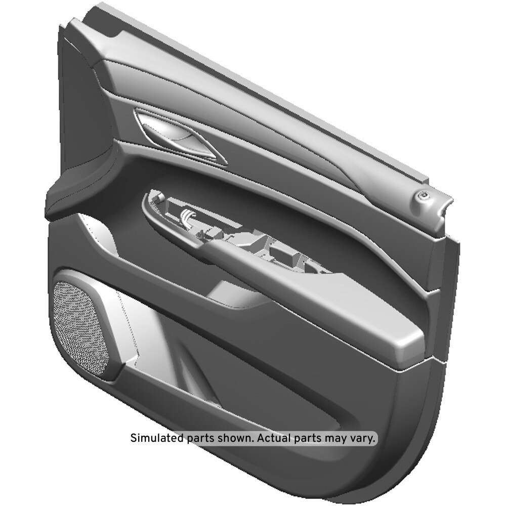GM Genuine Parts Jet Black Front Passenger Side Door Trim