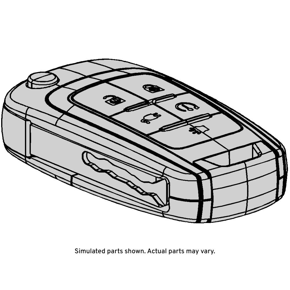 GM Genuine Parts Folding Door Lock and Ignition Lock Key