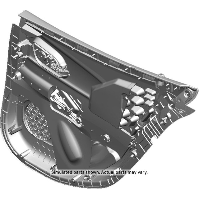 GM Genuine Parts Jet Black Rear Driver Side Door Trim