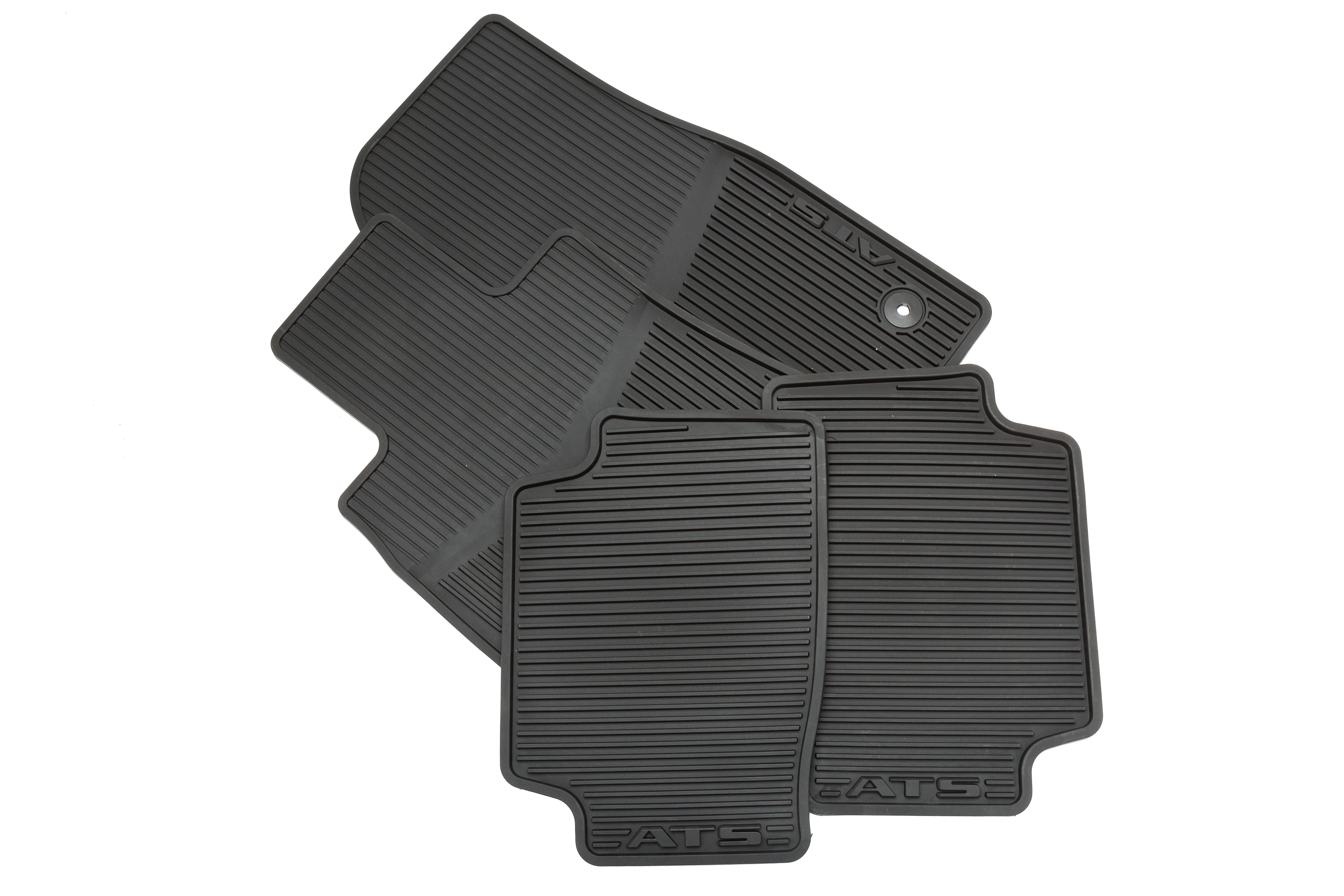 First- and Second-Row Premium All-Weather Floor Mats in Jet Black