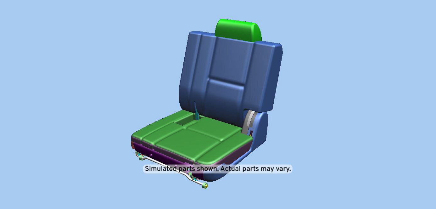 GM Genuine Parts Light Cashmere 3rd Row Driver Side Seat