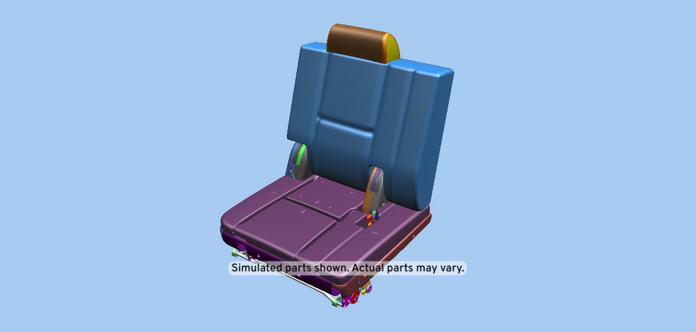 GM Genuine Parts Light Cashmere 3rd Row Passenger Side Seat