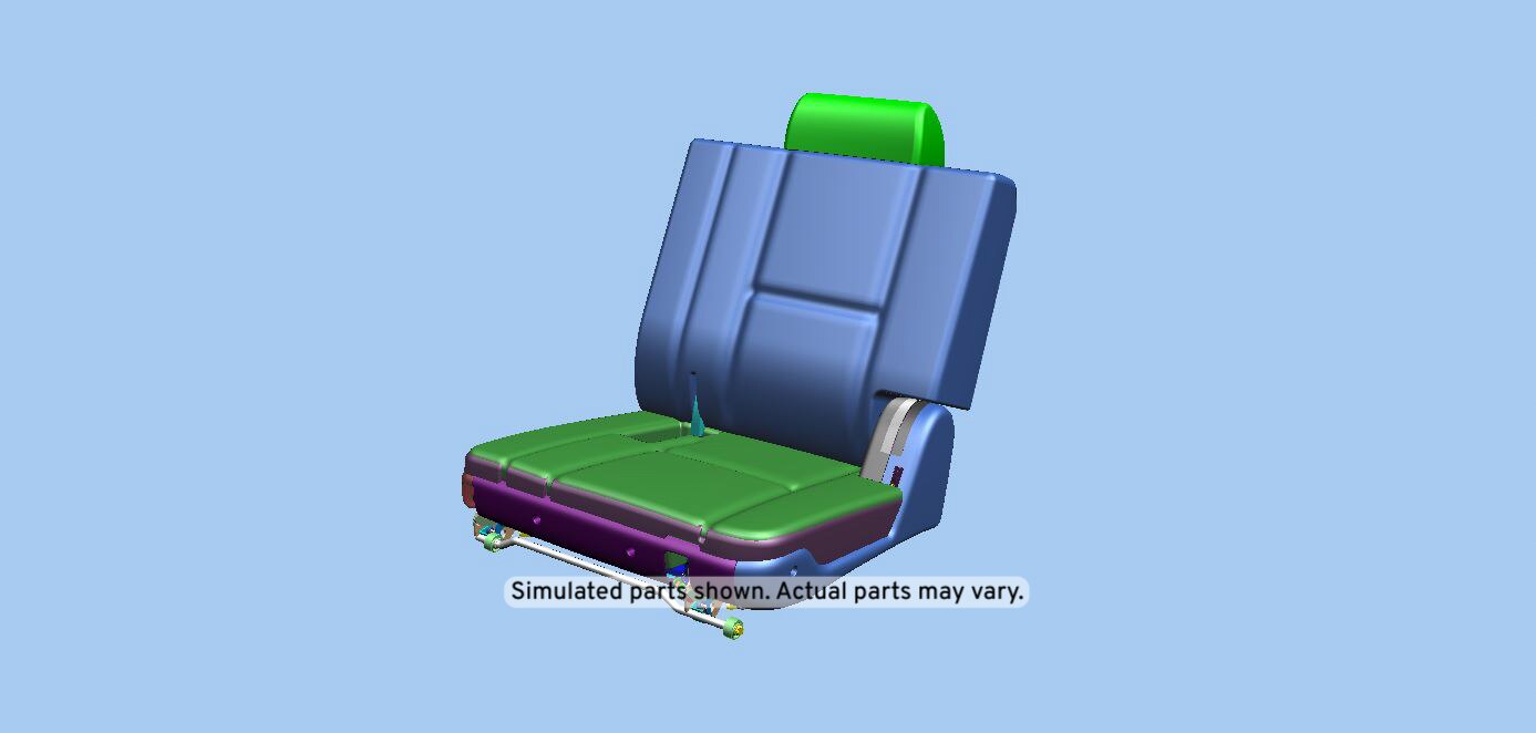 GM Genuine Parts Light Cashmere 3rd Row Driver Side Seat