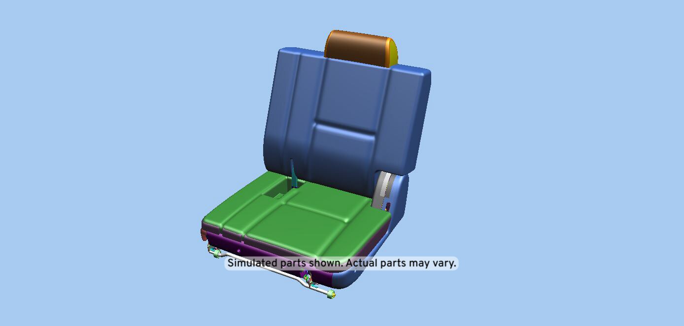 GM Genuine Parts Light Cashmere 3rd Row Driver Side Seat