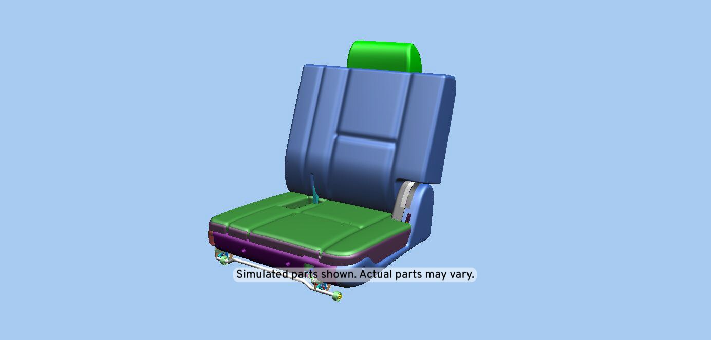 GM Genuine Parts Light Cashmere 3rd Row Driver Side Seat