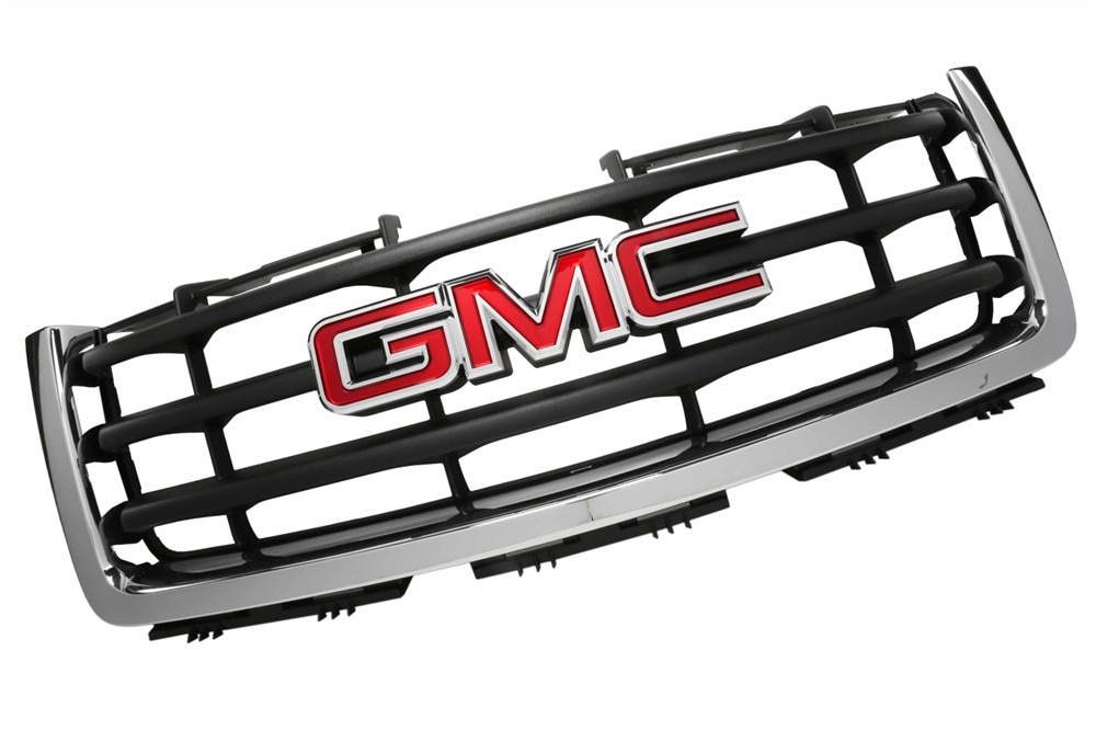 GM Genuine Parts Bright Chrome Front Grille with GMC Emblem and Clips