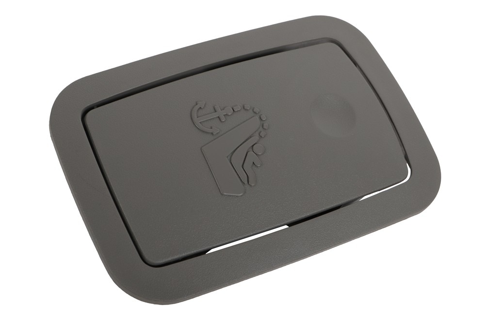 GM Genuine Parts Dark Urban Child Seat Top Strap Anchor Plate Trim Cap