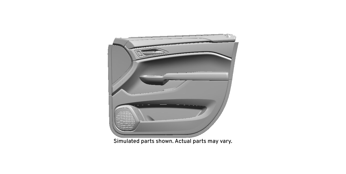 GM Genuine Parts Jet Black Front Passenger Side Door Trim