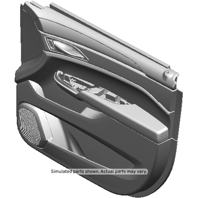 GM Genuine Parts Jet Black Front Passenger Side Door Trim