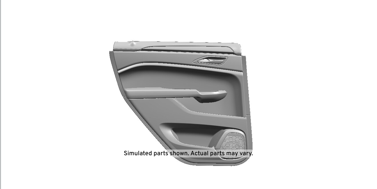 GM Genuine Parts Shale Rear Driver Side Door Trim