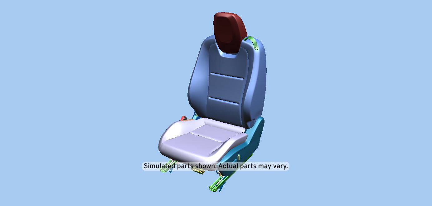 GM Genuine Parts Jet Black Driver Seat