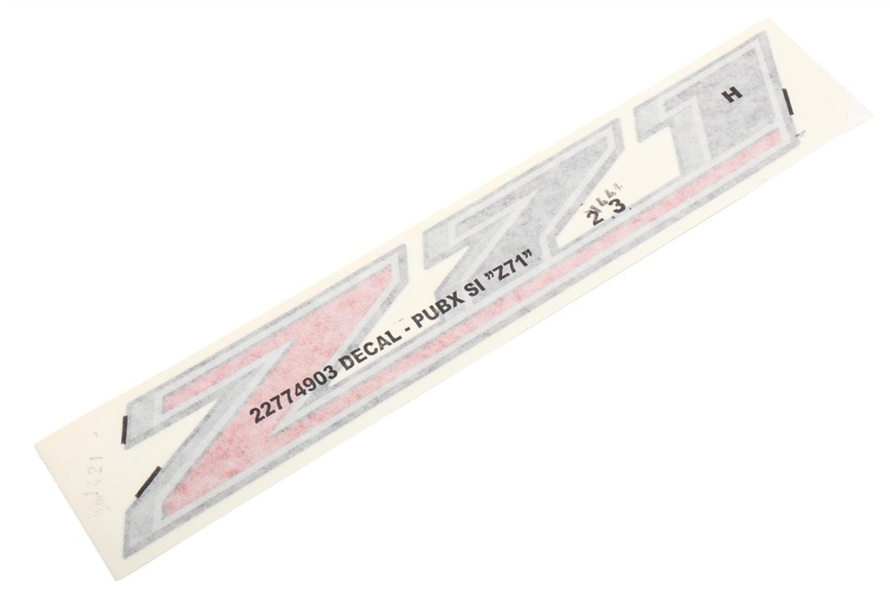GM Genuine Parts Pickup Box Side Z71 Decal
