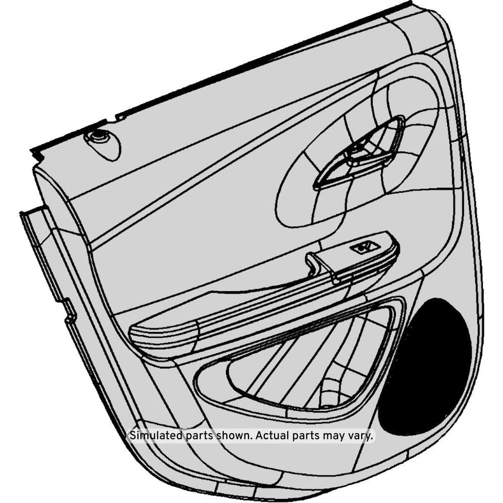 GM Genuine Parts Cut Grass Passenger Side Rear Door Trim