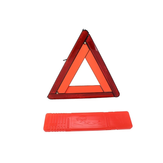 GM Genuine Parts Reflective Warning Triangle in Bright Fluorescent Orange
