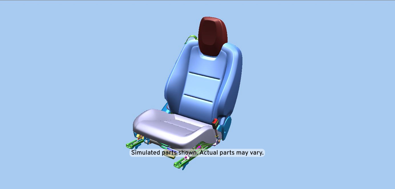 GM Genuine Parts Light Neutral Passenger Seat