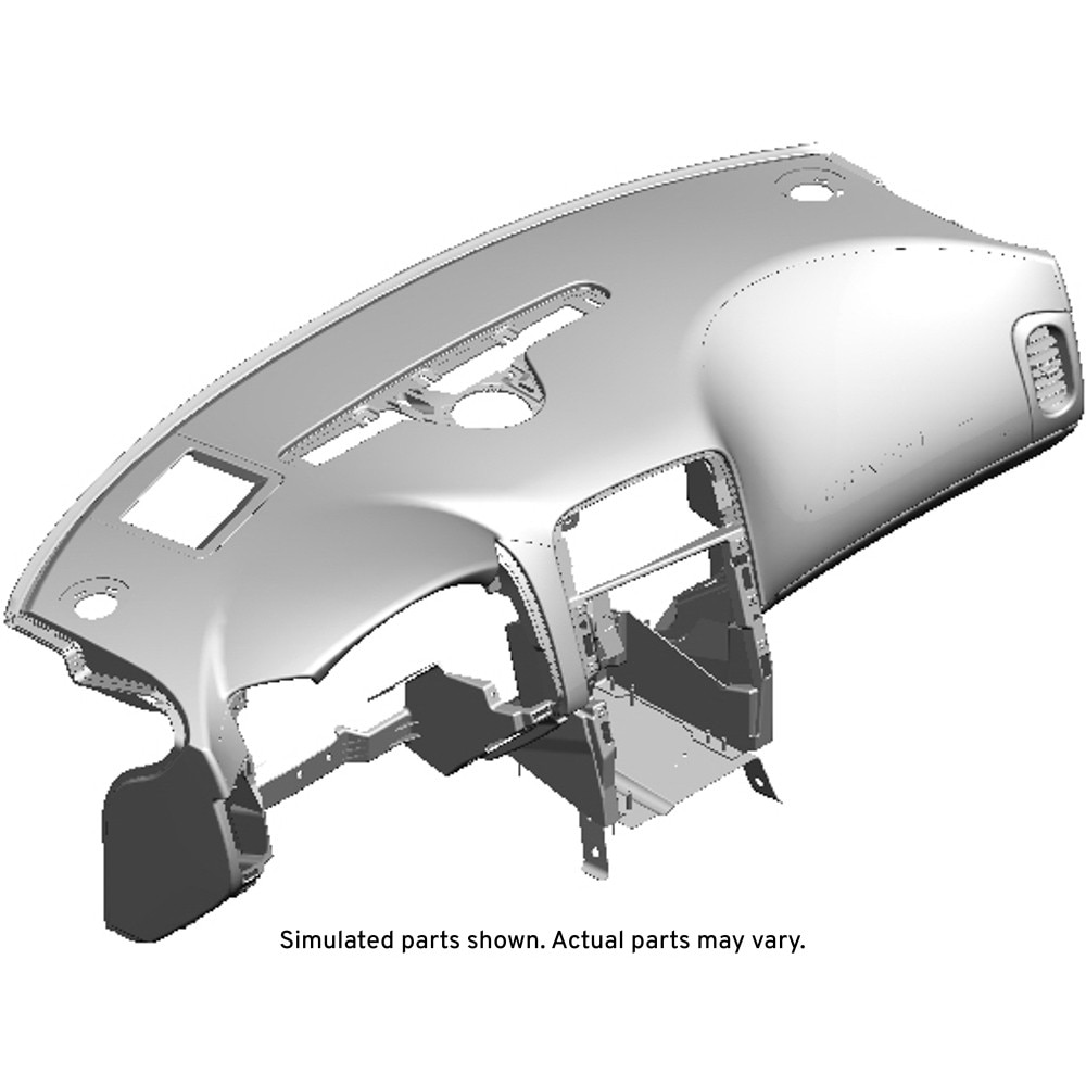 GM Genuine Parts Light Titanium Instrument Panel Upper Trim Pad