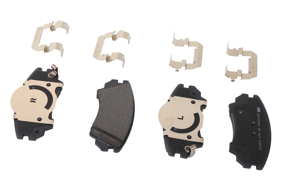 GM Genuine Parts Front Disc Brake Pad Set with Shims and Clips