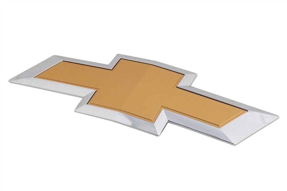 GM Genuine Parts Front Grille Bowtie Emblem in Chrome with Gold