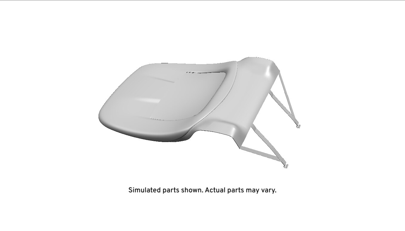 GM Genuine Parts Maple Sugar Front Driver Side Seat Back Cushion Finish Panel