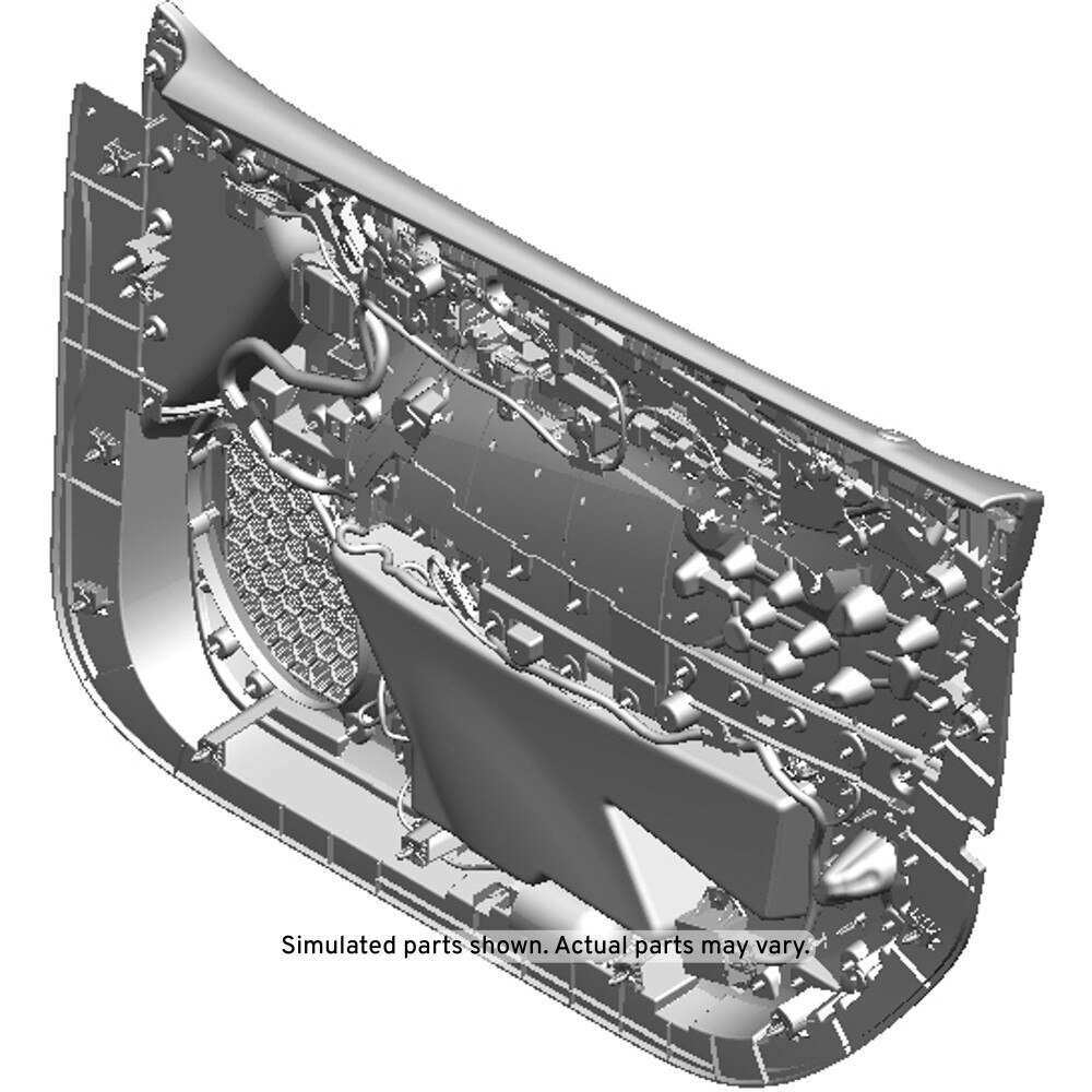 GM Genuine Parts Cocoa Driver Side Front Door Trim
