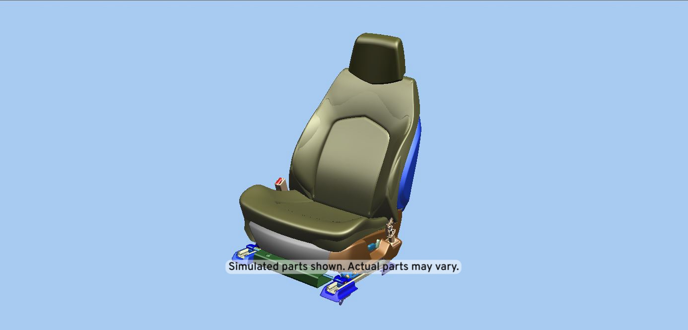 GM Genuine Parts Ebony Driver Seat