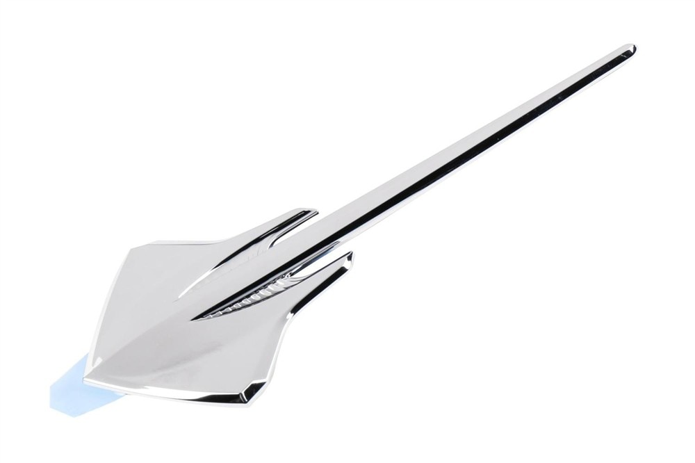 GM Genuine Parts Bright Chrome Front Fender Stingray Name Plate