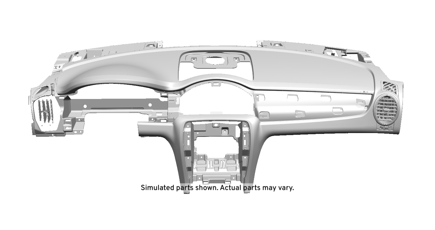 GM Genuine Parts Dark Titanium Instrument Panel Trim Pad