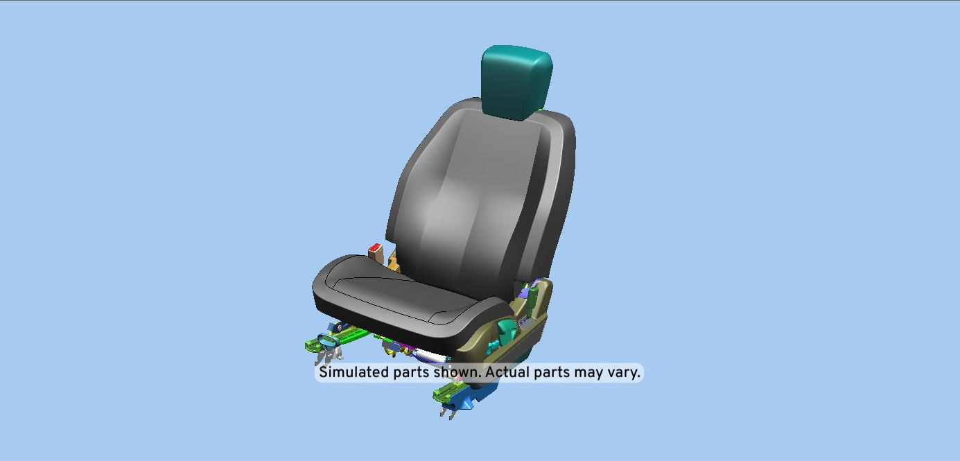 GM Genuine Parts Jet Black Driver Seat