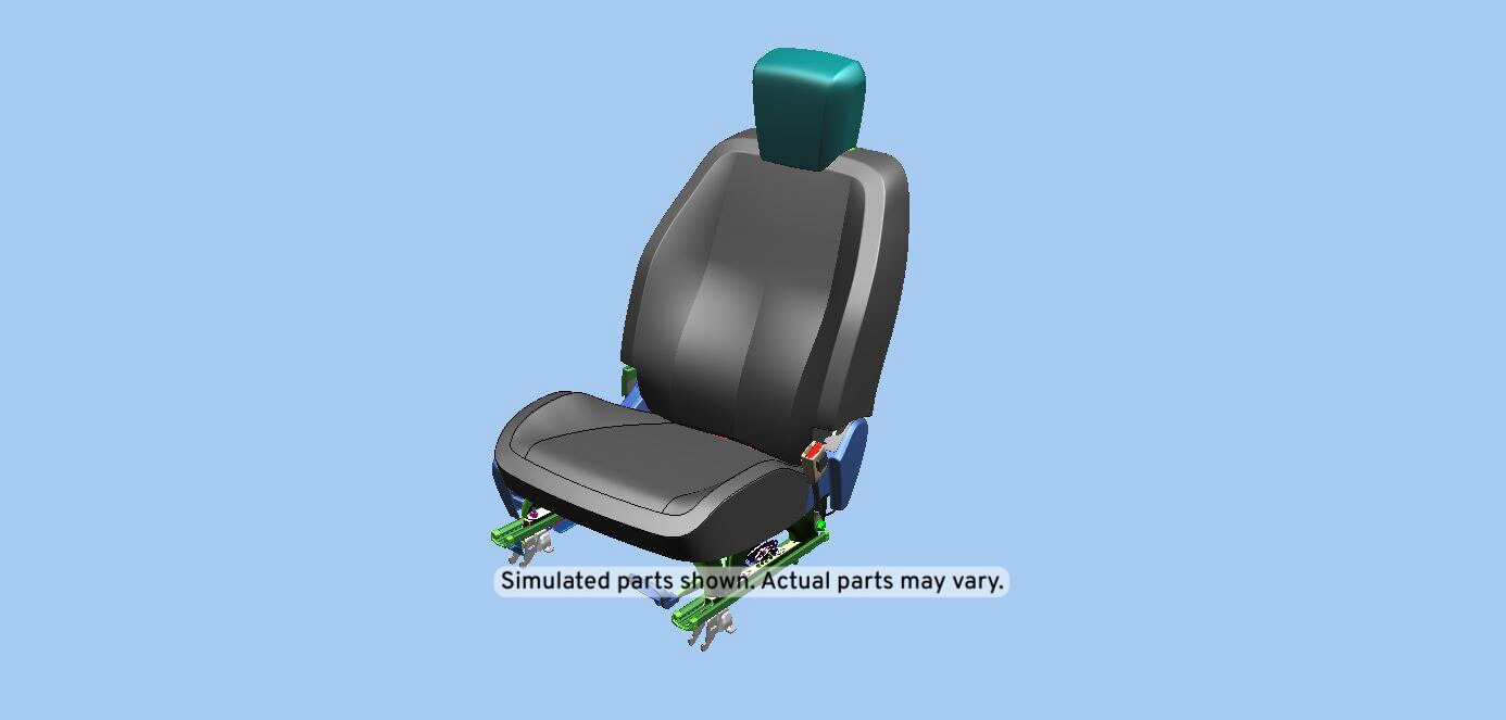 GM Genuine Parts Jet Black Passenger Seat