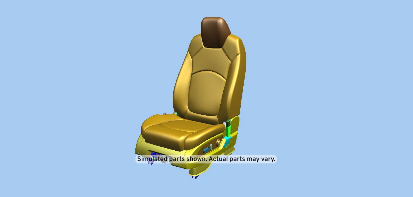GM Genuine Parts Ebony Driver Seat
