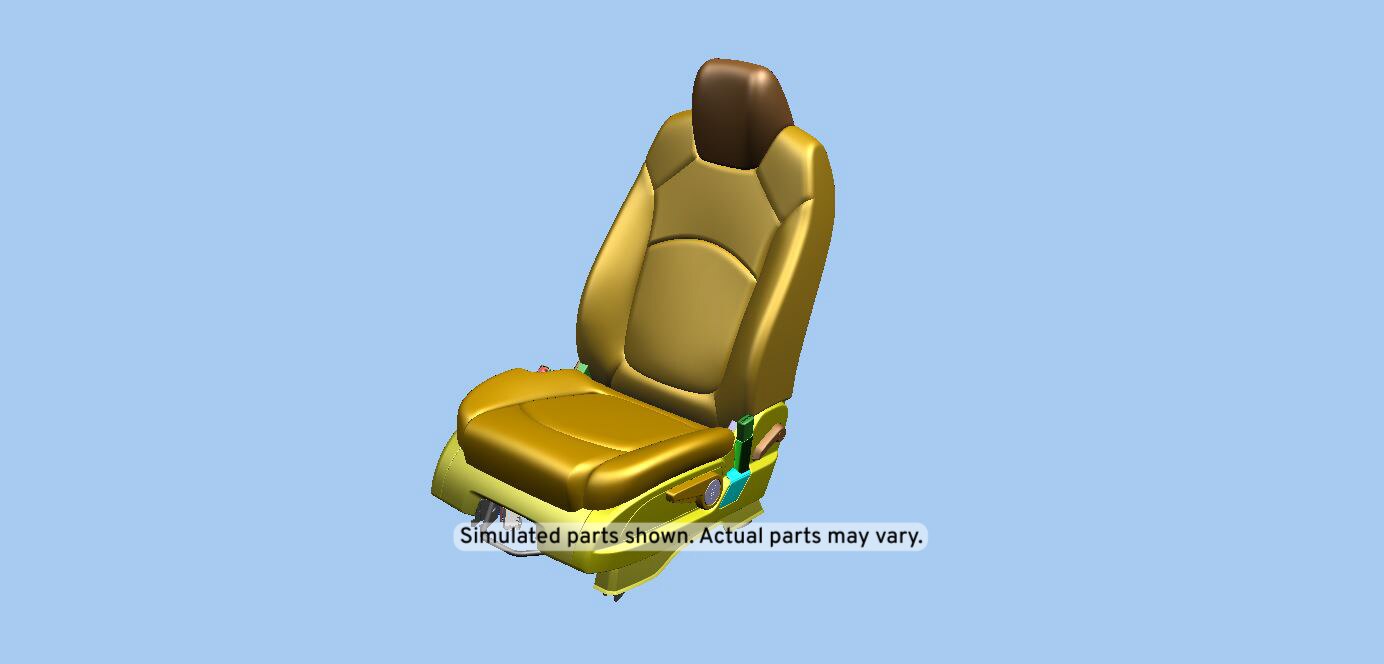 GM Genuine Parts Medium Titanium Driver Seat