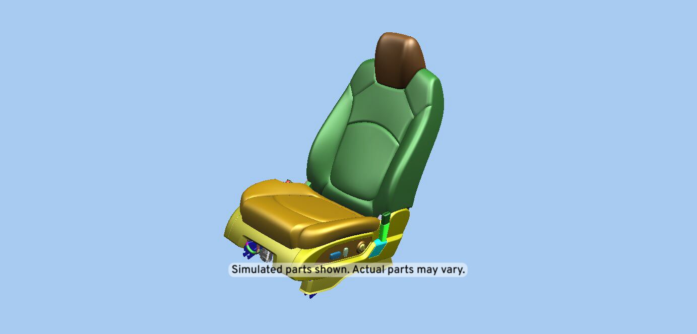 GM Genuine Parts Light Titanium Driver Seat