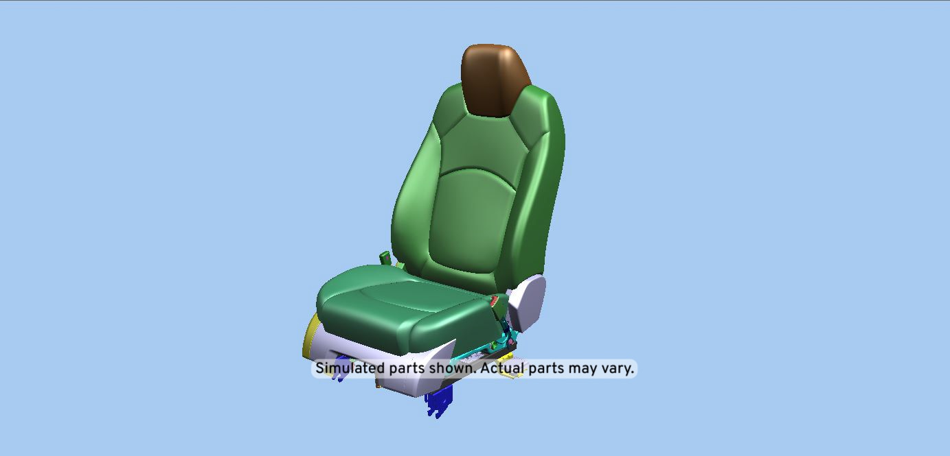 GM Genuine Parts Light Cashmere Passenger Seat