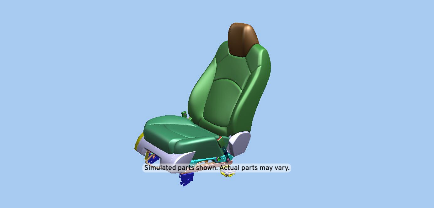 GM Genuine Parts Ebony Passenger Seat