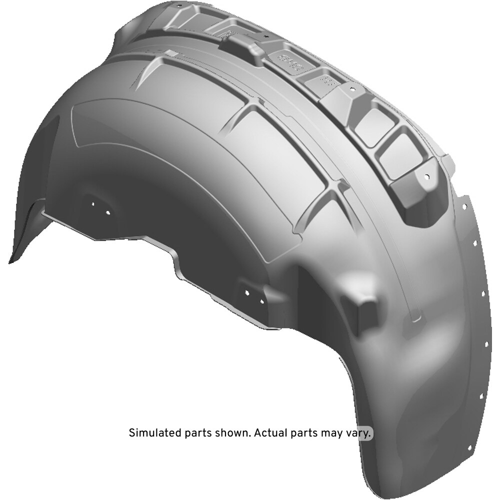 GM Genuine Parts Passenger Side Rear Wheelhouse Liner