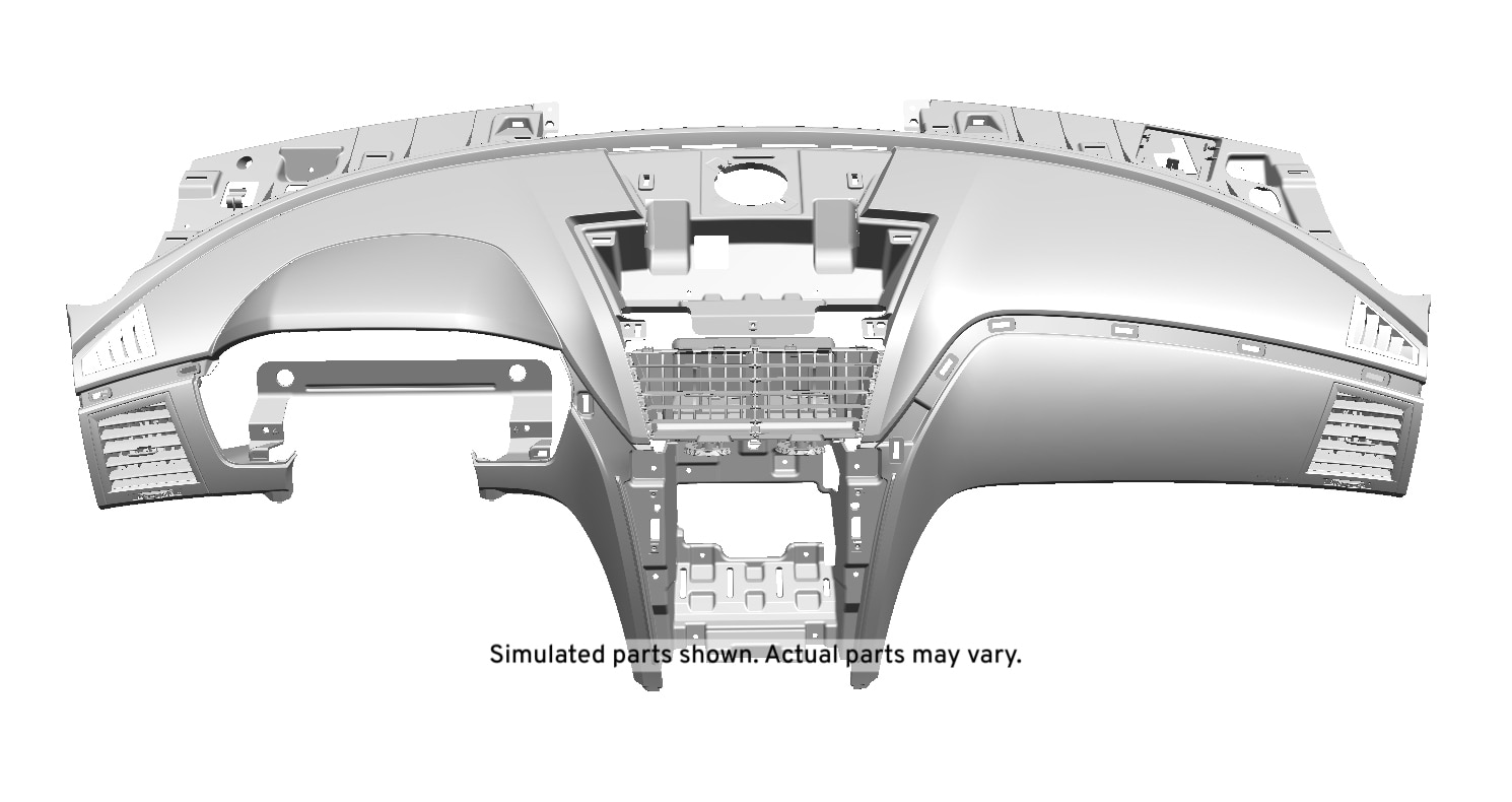 GM Genuine Parts Ebony Instrument Panel Trim Pad
