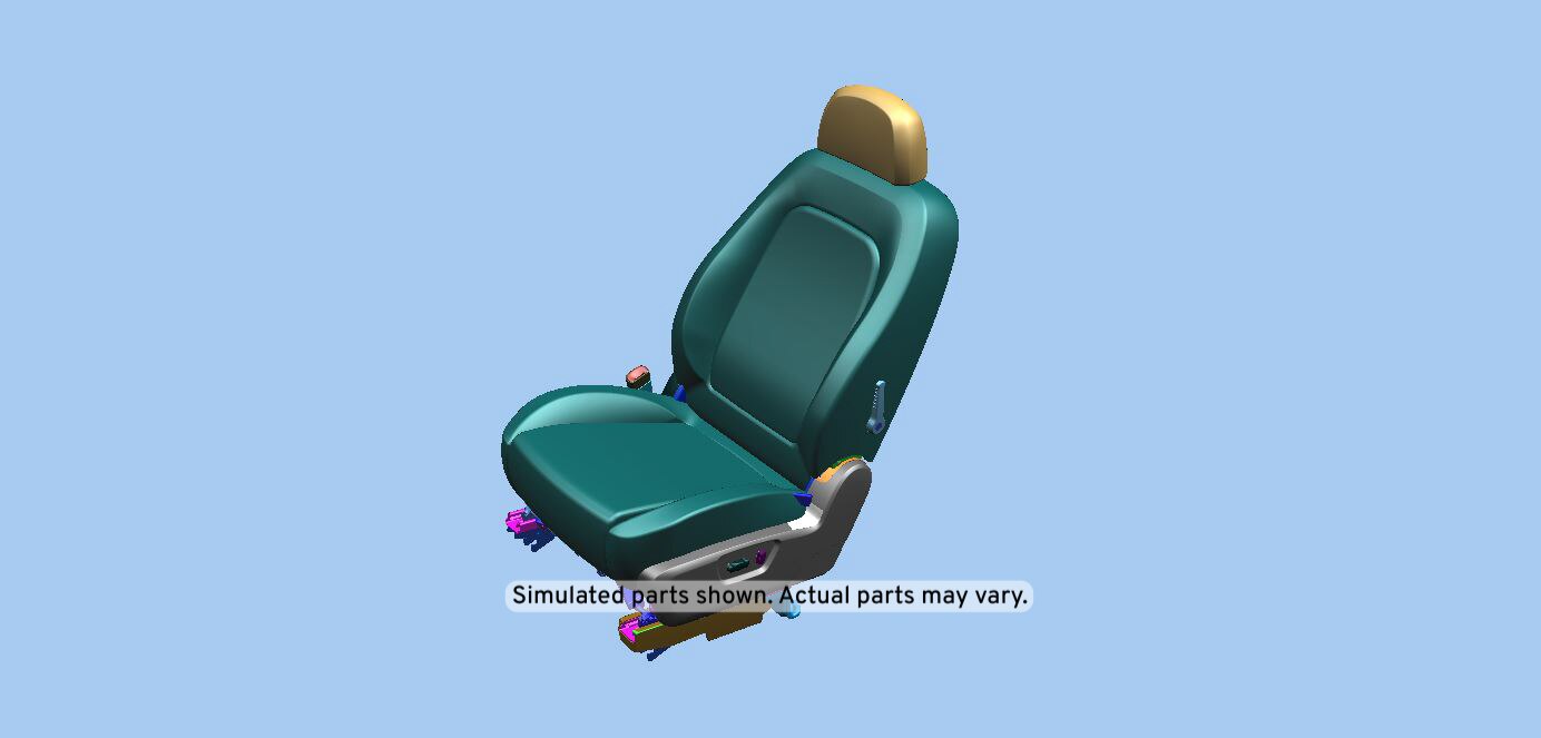 GM Genuine Parts Wicker Charcoal Driver Seat