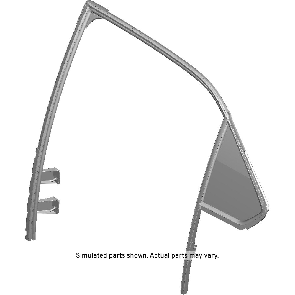 GM Genuine Parts Rear Driver Side Stationary Window and Weatherstrip