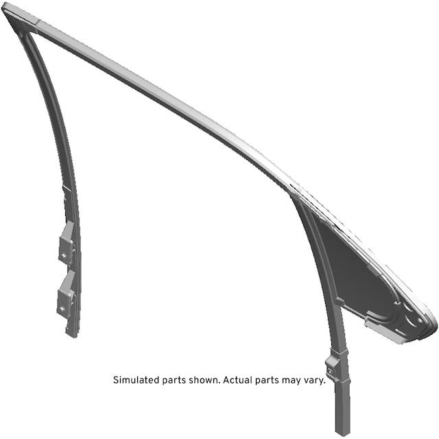 GM Genuine Parts Rear Passenger Side Door Stationary Window and Weatherstrip