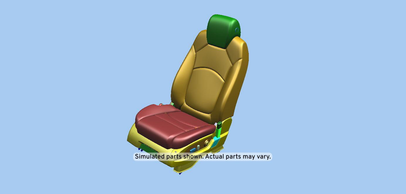 GM Genuine Parts Ebony Driver Seat