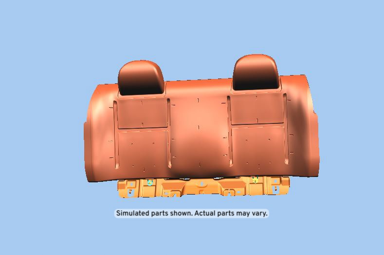 GM Genuine Parts Ebony Rear Seat Back Cushion Assembly